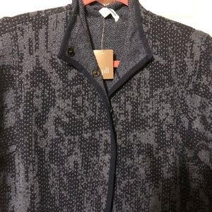 J Jill New Blue Sweater Coat